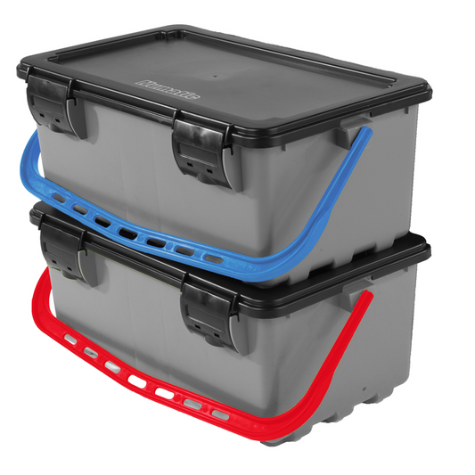 Numatic Mopmatic mop box MK 1 with lid, gray with color-coded handle