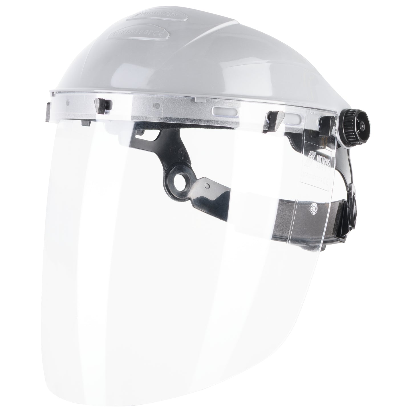 NITRAS PROTECT visor, transparent / black, EN 166 plastic | Pack (1 piece)