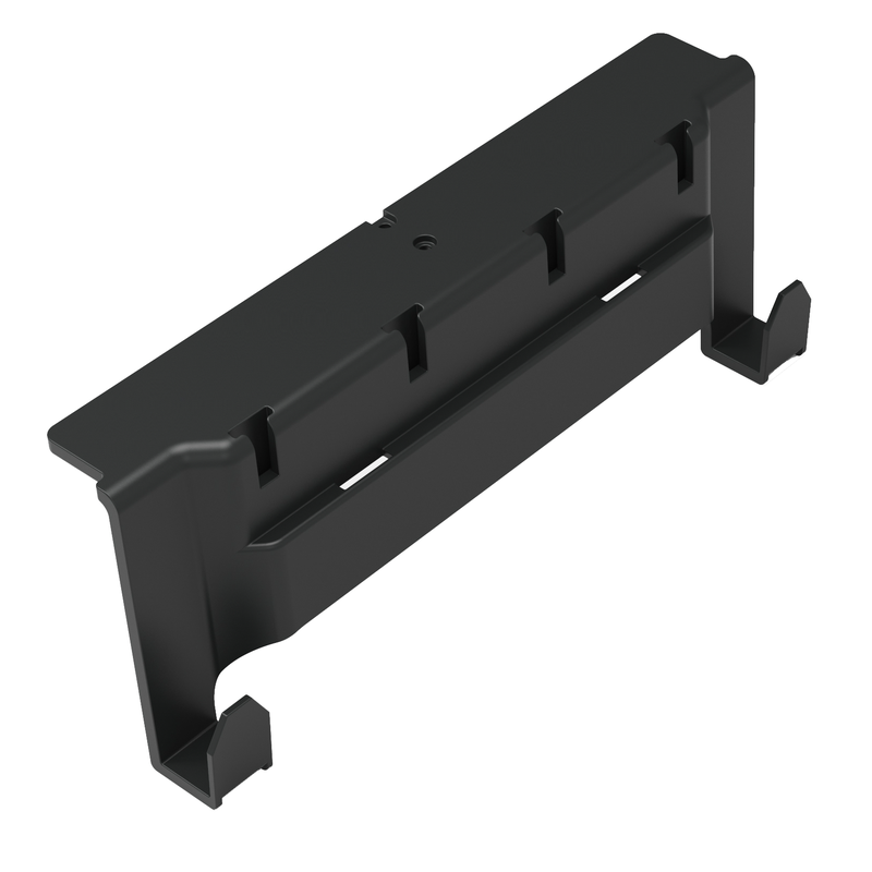 Barre d'outils Numatic avec 2 crochets et quatre fentes en T, pour fixer des supports de poignée, des crochets ou des T | Paquet (1 pièce)