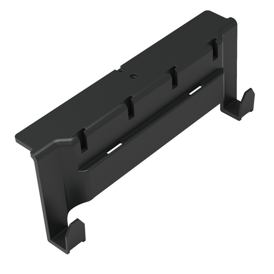 Numatic Toolbar with 2 hooks and four T-slots, for attaching handle holders, hooks or T | Pack (1 piece)