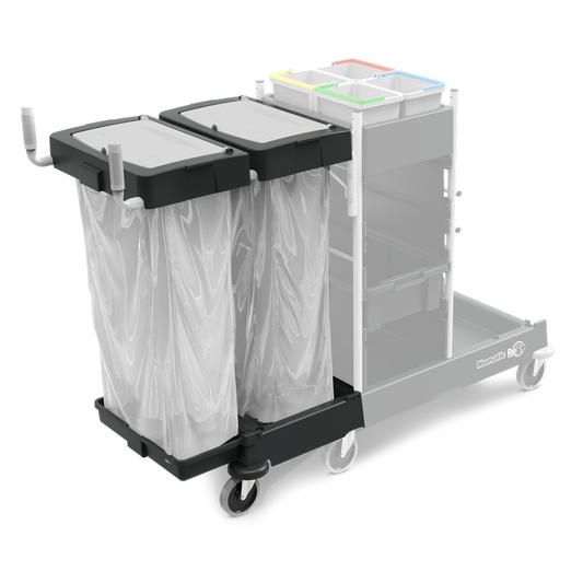 Set di estensione per unità di scarico Numatic 240 litri per SM-4, verniciato a polvere, nero (Reflo) | Confezione (1 pezzo)