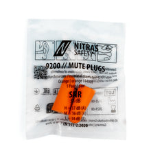 NITRAS MUTE PLUGS, Gehörschutzstöpsel, orange, EN 352-2, 250 Paar / Box PU | Packung (1 Stück)