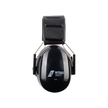 NITRAS MUTE DEFENDER PRO, Kapselgehörschutz, schwarz / rot, EN 352-1 Kunststoff | Packung (1 Stück)
