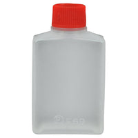 Il contenitore per semi di soia della Abena Re-Seller GmbH è un contenitore in plastica trasparente di forma rettangolare, dotato di un tappo a vite rosso su sfondo bianco. È ideale per la conservazione ecologica dei semi di soia e presenta una piccola marcatura in rilievo in prossimità del fondo.