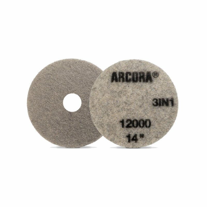 ARCORA SUNSHINE ProPAD 3IN1 - Tampone per pulizia e lucidatura, grigio