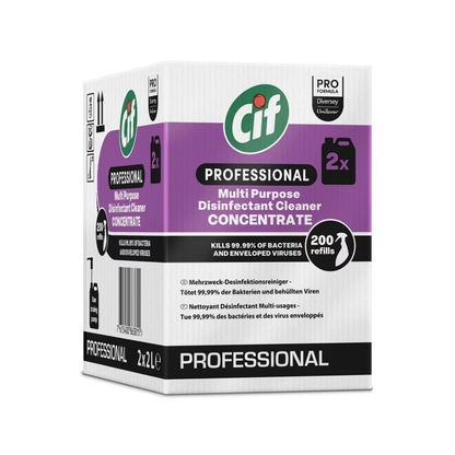 Cif Professional Concentrated Multi-Purpose Disinfectant Cleaner | Canister (2 l)