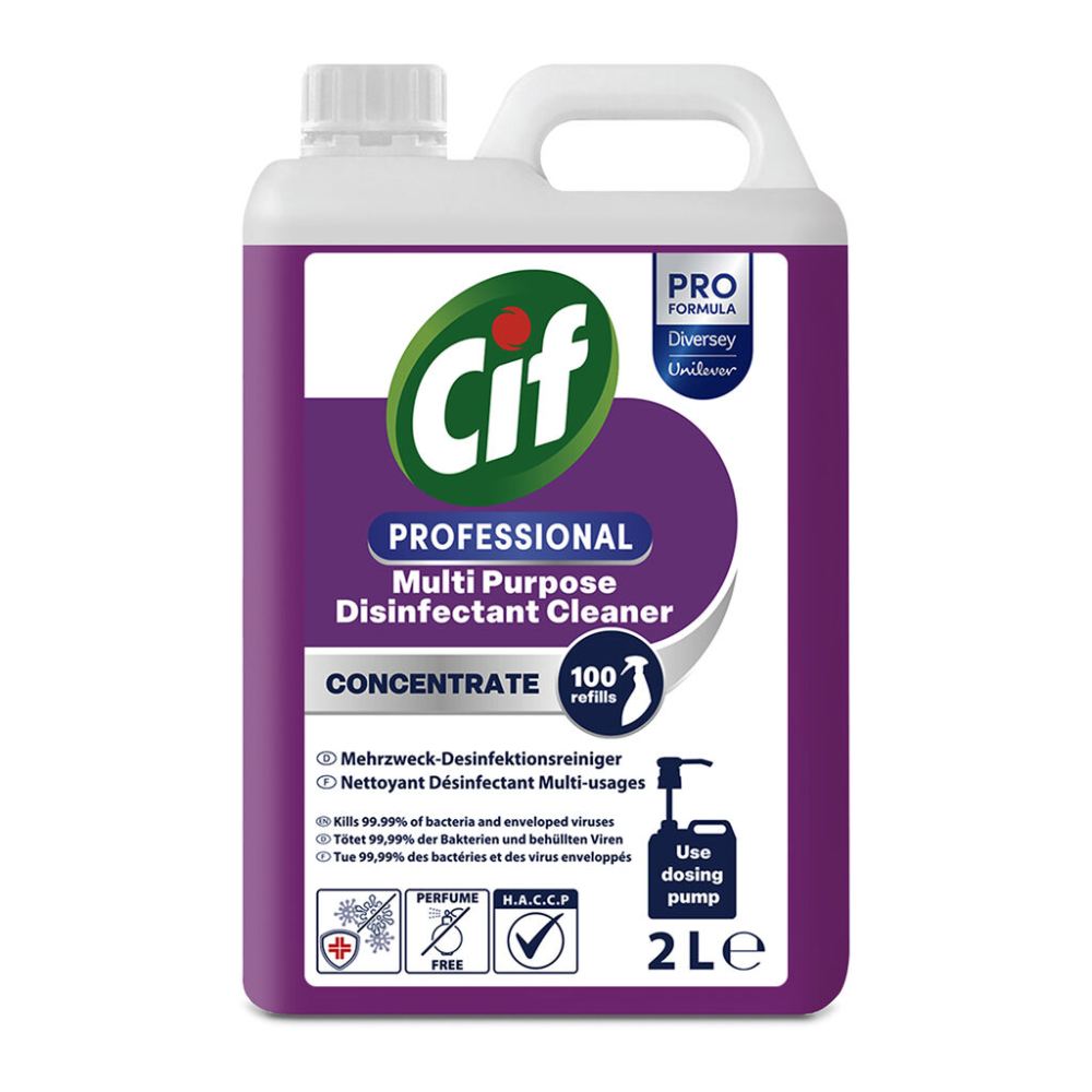 Cif Professional Concentrated Multi-Purpose Disinfectant Cleaner | Canister (2 l)