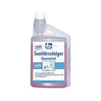plastic bottle Dr. Becher Concentrated Bathroom Cleaner - 1 Liter | Bottle (1000 ml), a concentrated bathroom cleaner for daily maintenance cleaning. The label is in German and bears the name of the Dr. Becher GmbH.