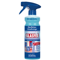 The Dr. Schnell GlasFee Glass Cleaner from DR.SCHNELL GmbH & Co. KGaA comes in a 500-ml blue spray bottle with a spray nozzle, making it easy to remove dirt buildup and effectively clean glass, and thus an ideal surface cleaner.