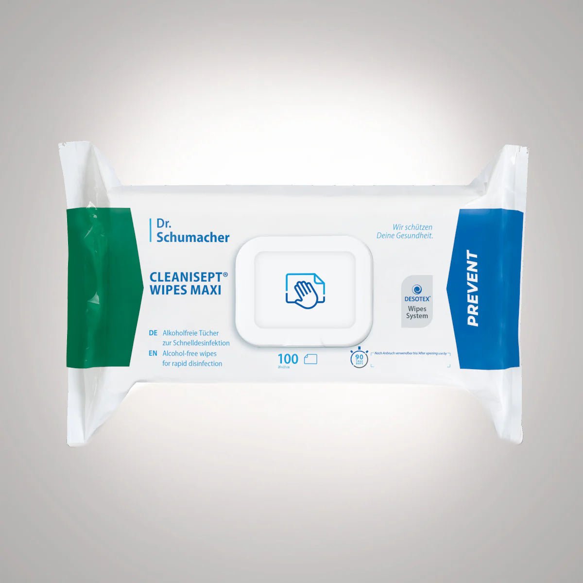 Dr. Schumacher Cleanisept® Wipes Maxi Disinfection Asciugamani | Pacchetto (100 asciugamani)