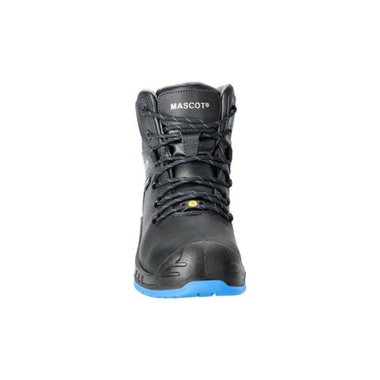 Bottes de sécurité S3 à lacets Bottes de sécurité Chaussures de sécurité S3, noir/bleu grain