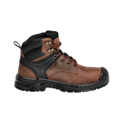 Bottes de sécurité S3S, bottes de sécurité à lacets S3S, marron noisette/noir