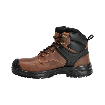 Bottes de sécurité S3S, bottes de sécurité à lacets S3S, marron noisette/noir