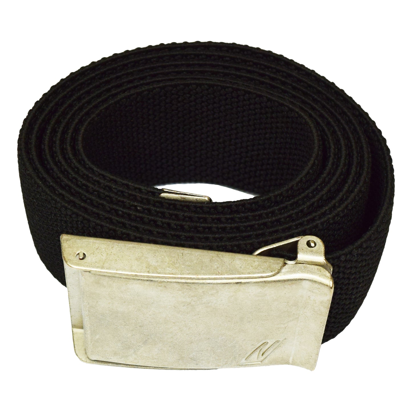 Ceinture NITRAS avec boucle en métal, argent / noir Polypropylène : 70 % ; Élasthanne : 30% | Paquet (1 pièce)