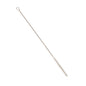 The Haug Bürsten KG TUBE BRUSH, NYL.6.0 TRANSP features stiff 0.20-mm nylon bristles, a twisted metal handle with a loop, and measures 340 x Ø12 mm - perfect for cleaning tubes.
