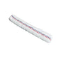 Haug Bürsten KG WASHER COVER, MICROFIBER, 450 MM, FOR ART. 8550 Window washer sleeve with blue and red stripes on the white surface, shown isolated on a white background.