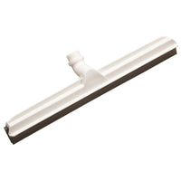 Der Haug Bürsten KG GELENK-WASSERSCHIEBER ist ein schwarzer, einlippiger Abzieher (Zellkautschuk, 420x53x25mm) mit Gewindemuffe - perfekt für die effiziente Bodenreinigung.