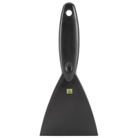 La Haug Bürsten La spatule ESD KG, en PP, noire (250 x 110 x 18 mm) est dotée d'une lame large et plate, d'un manche arrondi muni d'un trou de suspension et offre une protection contre les décharges électrostatiques. Illustrée sur fond blanc.