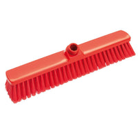 The LARGE BROOM, SOFT 400X60X50MM from Haug Bürsten KG has a rectangular head with a hole in the center for attaching the handle and is ideal for thoroughly cleaning large surfaces.