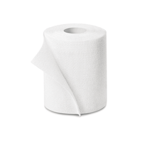 Un rouleau individuel de bandage Hartmann Idealast® adhésif, à élasticité permanente, dont la bande est partiellement déroulée, doté d'un revêtement sans latex, présenté isolément sur fond blanc, de la société Paul Hartmann AG.