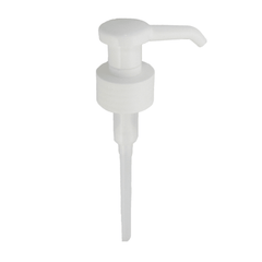 Discontinued item: The Hartmann Dosing Pump for the Eurospender 3000 from Paul Hartmann AG is a white plastic pump with a ribbed collar and a long dip tube, ideal for dispensing soap or lotion. Shown against a solid white background.