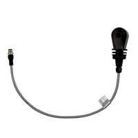 The image shows a black-and-gray Johannes Kiehl KG inductive conductivity probe with a 50 cm cable and connector, designed for installation in the water tank of a dishwasher, against a white background.