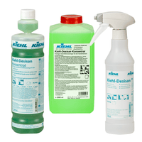 Ein 6er-Pack Johannes Kiehl KG Kiehl-Desisan 500 ml leere Trichterflaschen, jeweils mit Schaumsprüher - perfekt für die professionelle Reinigung.