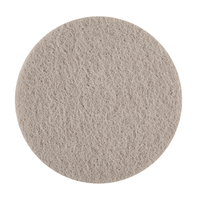 Pictured is a round, flat Kiehl Litho-Pad 4.0, 17 inches (43.2 cm), manufactured by Johannes Kiehl KG, with a light gray, textured surface, as seen from above; ideal for professional cleaning. The package contains 5 pieces.