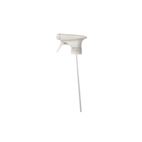 A white Kiehl sprayer from Johannes Kiehl KG for 750-ml bulb bottles, 500-ml flat-bottomed bottles, and funnel-shaped bottles (Lock-Cap, type Eloxa prima/ARENAS-exet 1), individually packaged, shown against a white background.