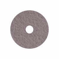 The Arcora Crystallization Pad for Marble and Stone Flooring by Arcora International GmbH is a gray, textured 17" (432 mm) disc with a center hole, suitable for machines up to 175 rpm, shown on a white background. The package contains 5 pieces.
