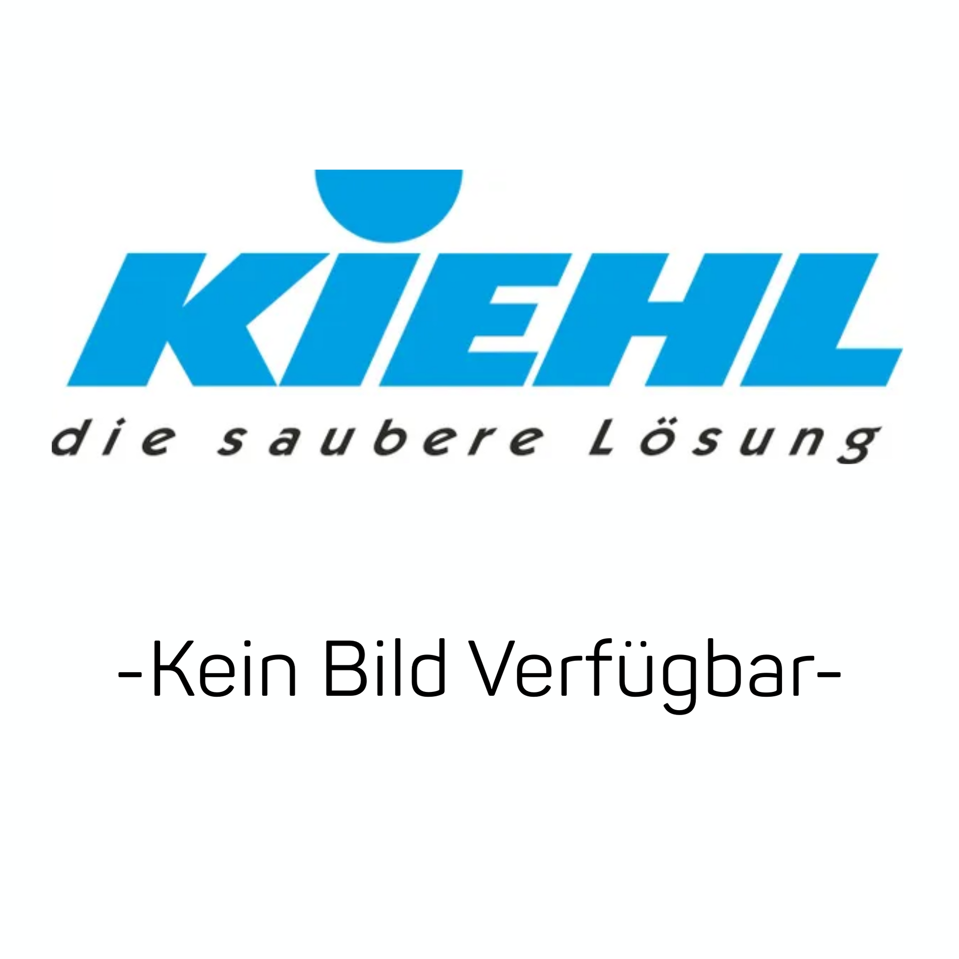 Das Bild zeigt das blaue KIEHL-Logo mit "die saubere Lösung" darunter. Unter dem Logo steht "-Kein Bild Verfügbar-". Der Kiehl Manueller Dosierspender für 5 L Kanister (2 ml Hub, 1 Stück) von Johannes Kiehl KG ermöglicht eine präzise Dosierung.