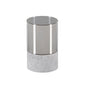 Papstar Candela LED Securit® Ø 8 cm grigia "Gracia"