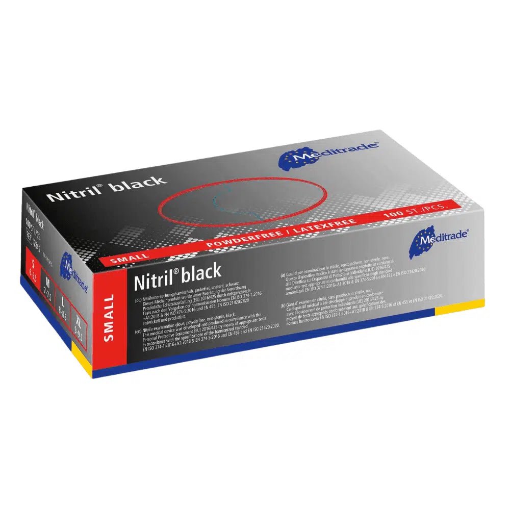 nitril handschuhe schweiz Meditrade Nitril® black Nitrilhandschuhe in schwarz