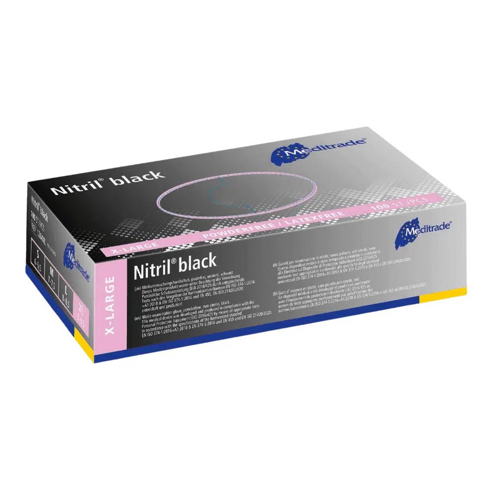 nitril handschuhe kaufen schweiz Meditrade Nitril® black Nitrilhandschuhe in schwarz
