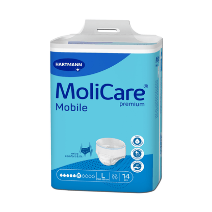 MoliCare® Premium Mobile Inkontinenzpants 6 Tropfen – starke Inkontinenz