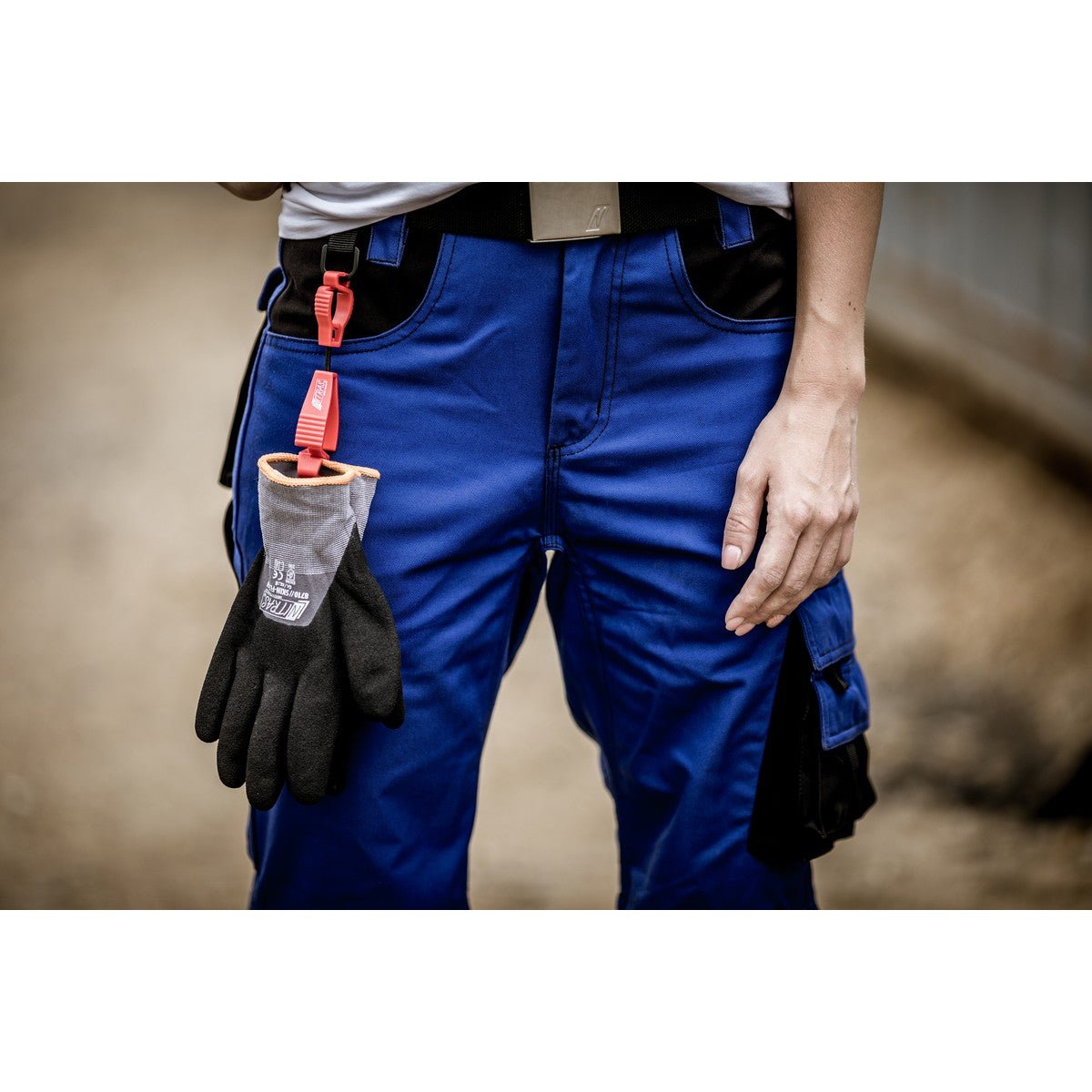 Clip NITRAS, plastique, rouge | Boîte (500 paquets)