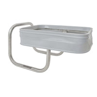 Le panier à linge « Kompakt » en acier inoxydable de Novocal est un panier mural moderne et peu encombrant, doté d'un cadre rectangulaire en acier inoxydable et de tous les raccords de tuyauterie nécessaires. La mention « Novocal » est imprimée sur le socle métallique. Le lot contient 1 pièce.