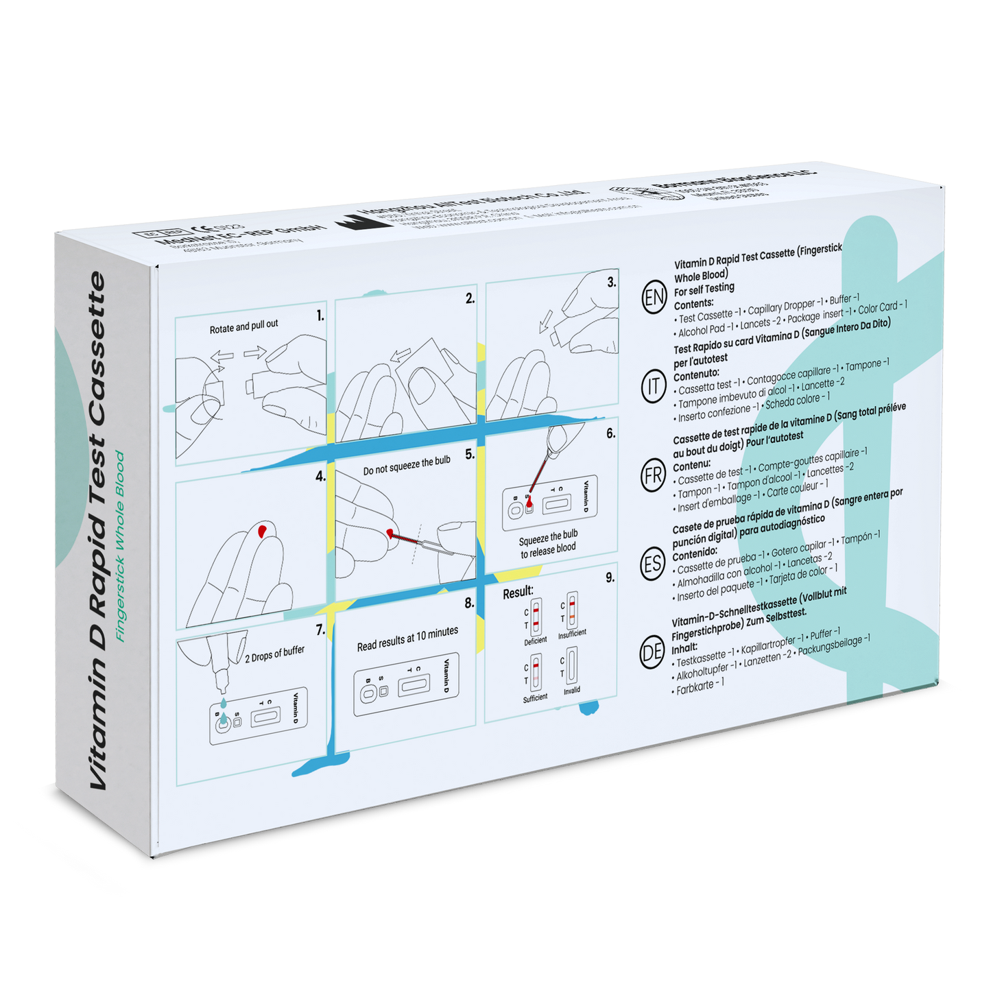 Test Test Vitamin-D Test Kit Rapid Rapid Test rapide | 1 morceau
