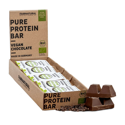 Organic protein bar vegan chocolate without soy