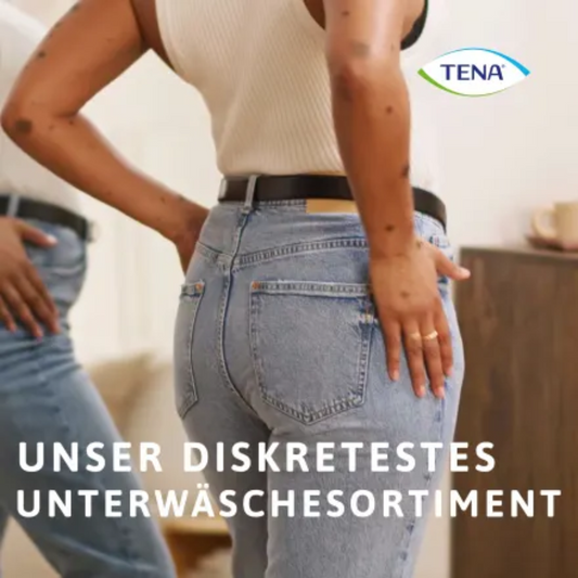 Tena Silhouette plus Taille du pantalon d'incontinence noire. M | Pack (12 pièces)