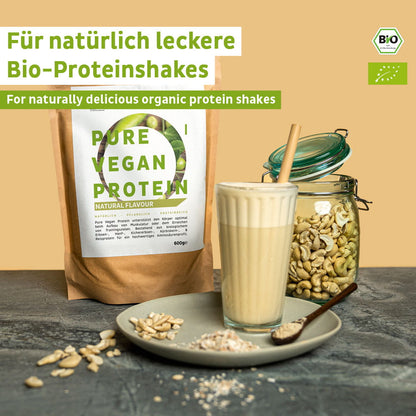 Proteine in polvere vegane biologiche neutre senza soia