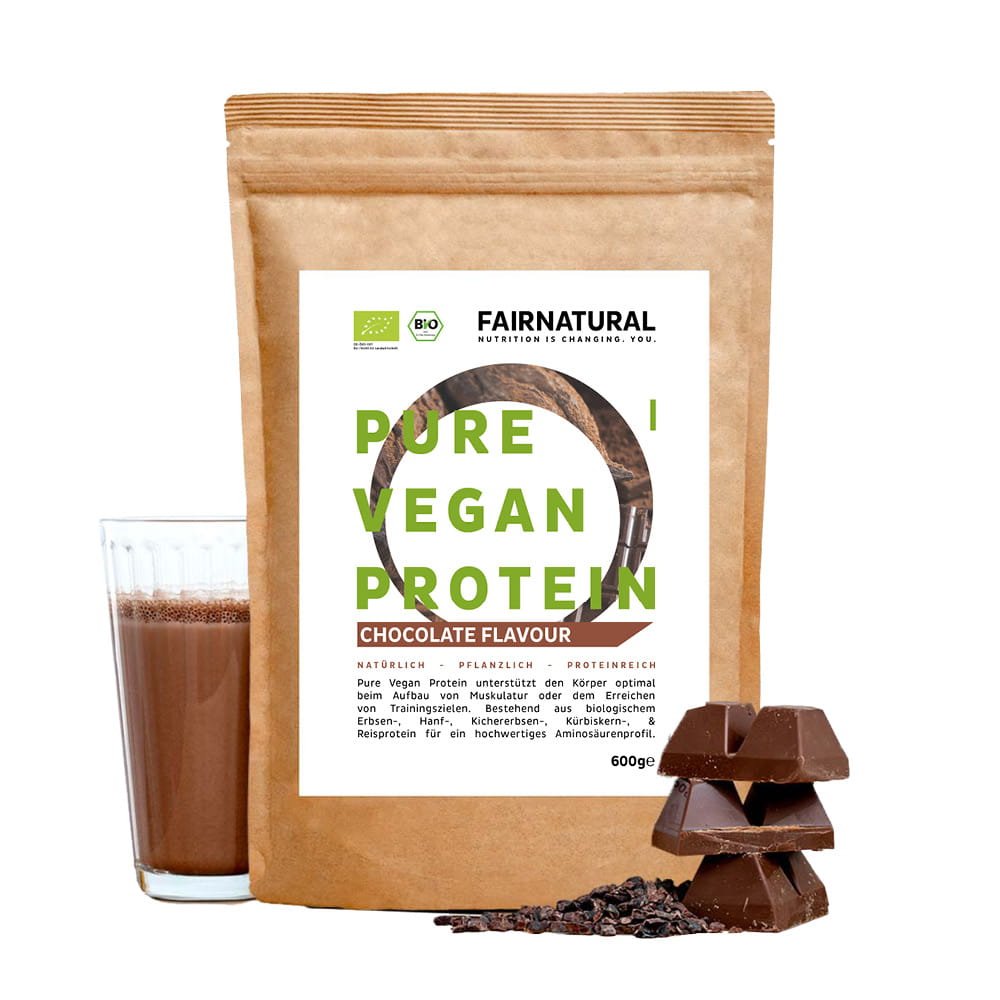 Cioccolato proteico in polvere biologico vegano senza soia