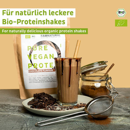 Cioccolato proteico in polvere biologico vegano senza soia