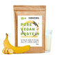 Organic vegan protein powder banana without soy