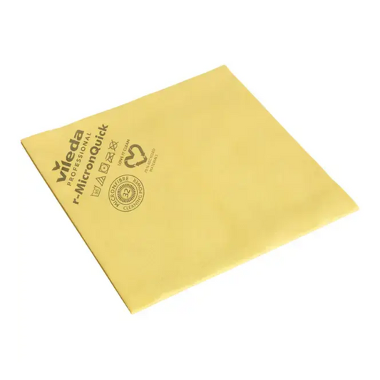 VILEDA Professional R-nanotech micron Micron Microfiber Nettoying Tissu jaune-38x40 cm | Pack (5 pièces)