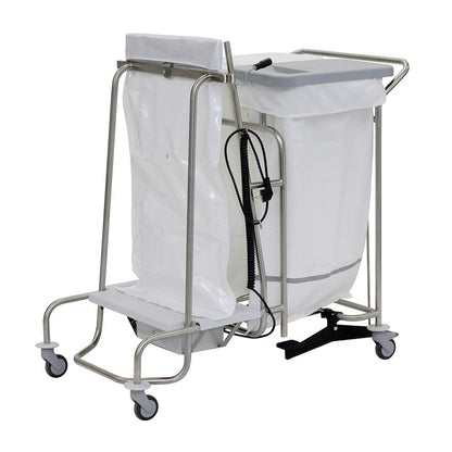 Der Novocal Stationswagen verfügt über einen vollverschweißten Edelstahlrahmen und Rundrohrverbindungen - ideal für Krankenhäuser oder gewerbliche Anwendungen, die einen dauerhaften Transport benötigen. Geliefert als eine Packung (1 Stück). Marke: Novocal.