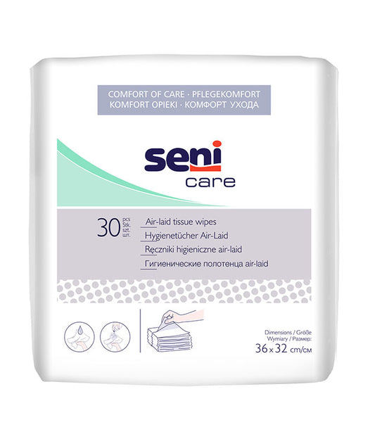 Lingettes hygiéniques Seni Care Air-Laid a30