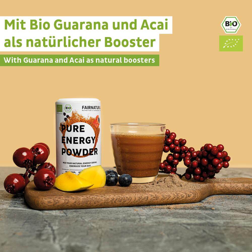 Boisson énergisante bio en poudre pré-entraînement