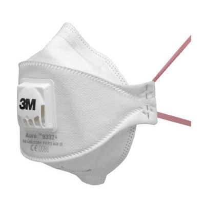 3M™ Aura™ Particulate Mask, FFP3, with Valve, Bulk Pack, 9332+ | Pack (1 piece)
