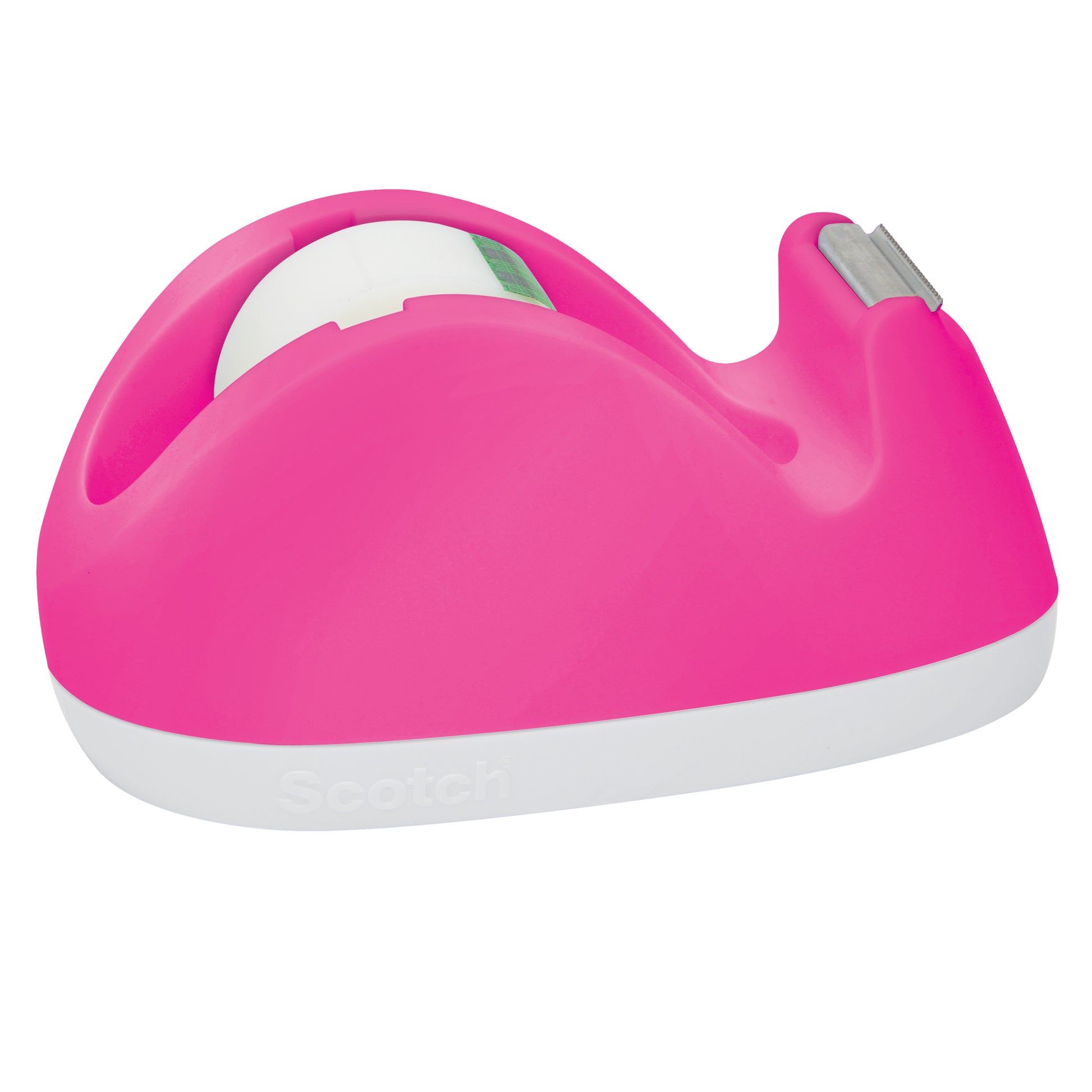 Der Scotch™ Hasen-Klebeband-Abroller C29 in pink oder schwarz von 3M Deutschland GmbH fasst eine 19mm x 8,89m Rolle Scotch® Magic™ unsichtbares Klebeband und verfügt über ein ergonomisches Design mit Metallschneide.